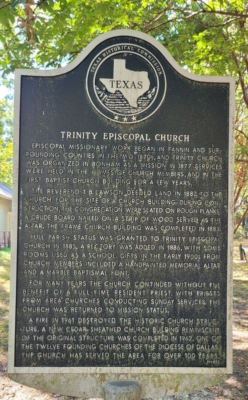 Trinity Episcopal Church Marker image. Click for full size.