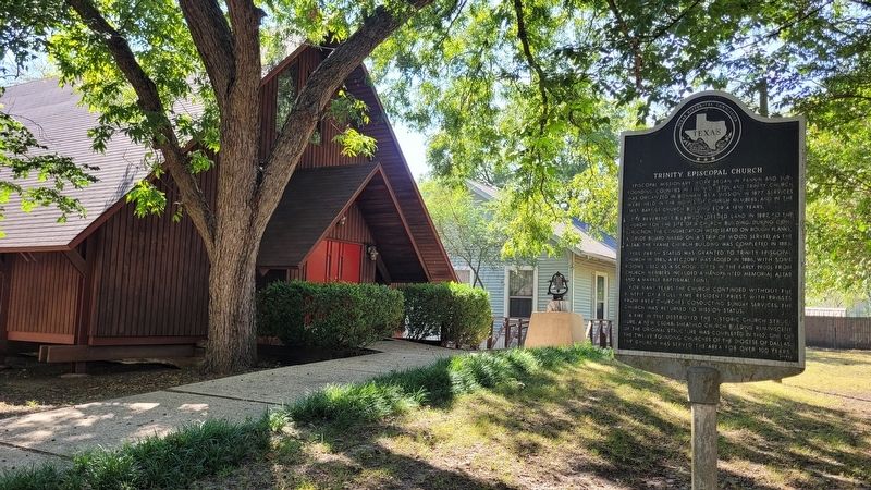 The Trinity Episcopal Church and Marker image. Click for full size.