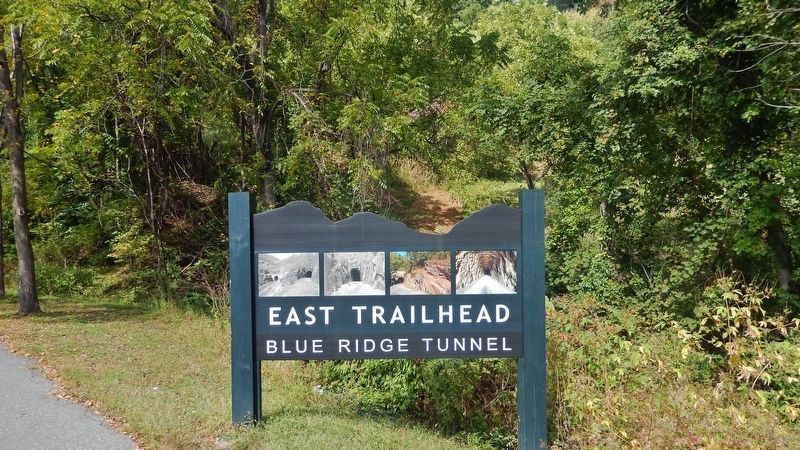 Blue Ridge Tunnel Trail • East Trailhead Sign image. Click for full size.