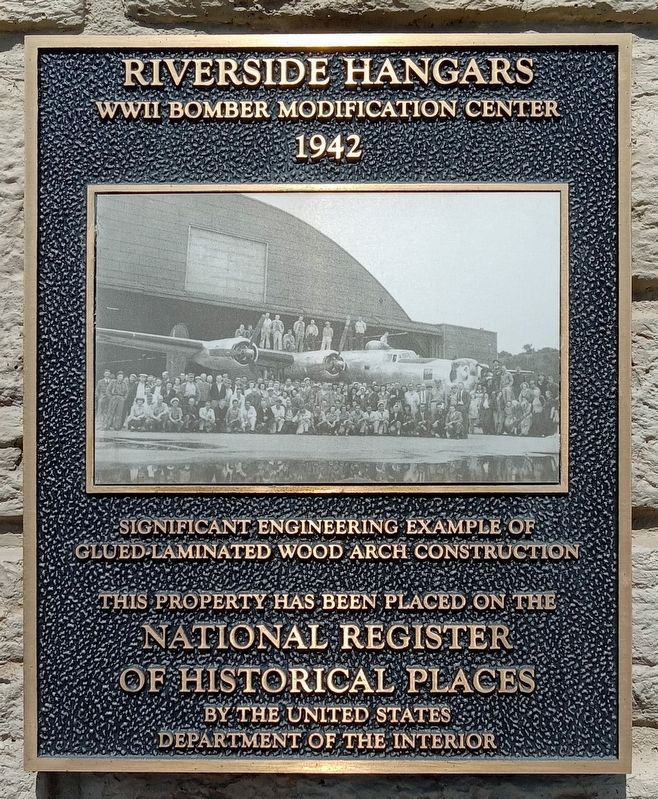 Riverside Hangars Marker image. Click for full size.