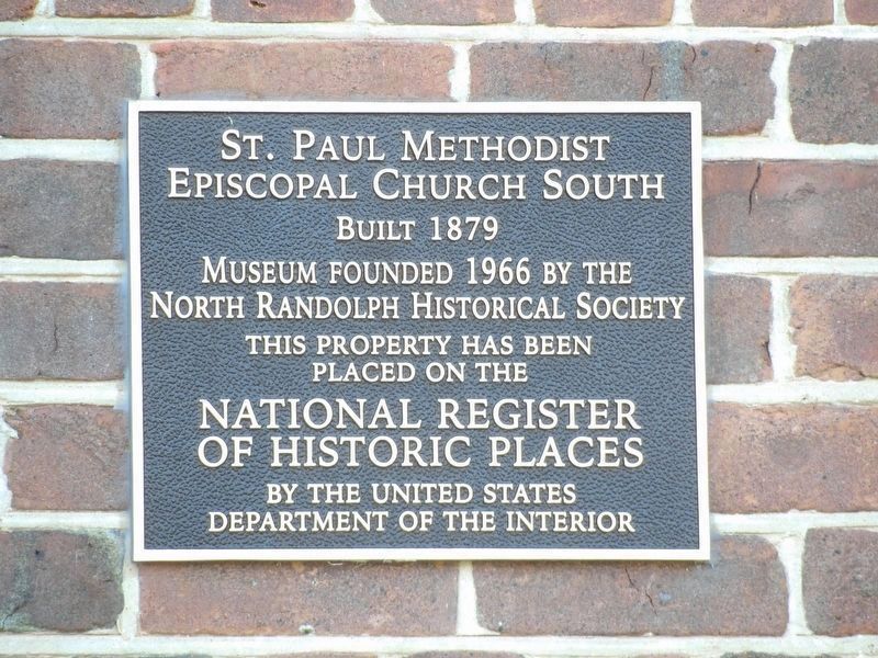 St. Paul Methodist Episcopal Church South Marker image. Click for full size.