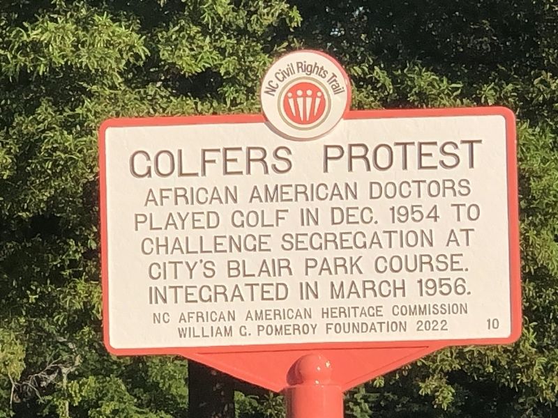 Golfers Protest Marker. Click for full size. Golfers Protest Marker image. Click for full size.
