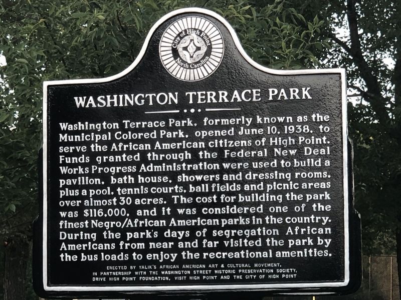 Washington Terrace Park Marker image. Click for full size.