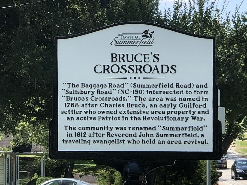 Bruce's Crossroads Marker image. Click for full size.