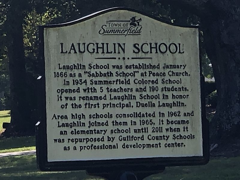 Laughlin School Marker image. Click for full size.