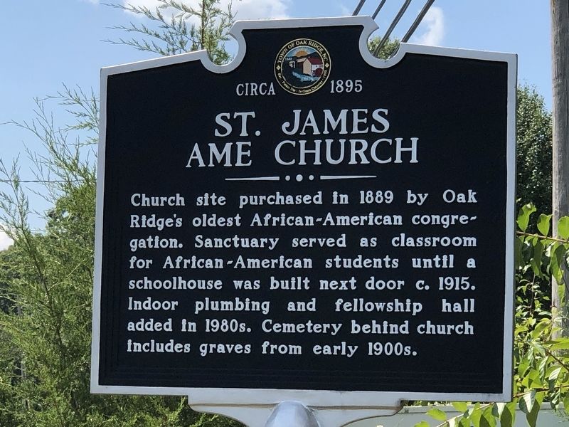 St. James AME Church Marker image. Click for full size.