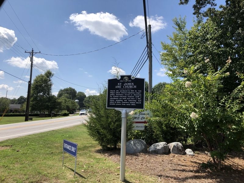 St. James AME Church Marker. Click for full size. St. James AME Church Marker image. Click for full size.