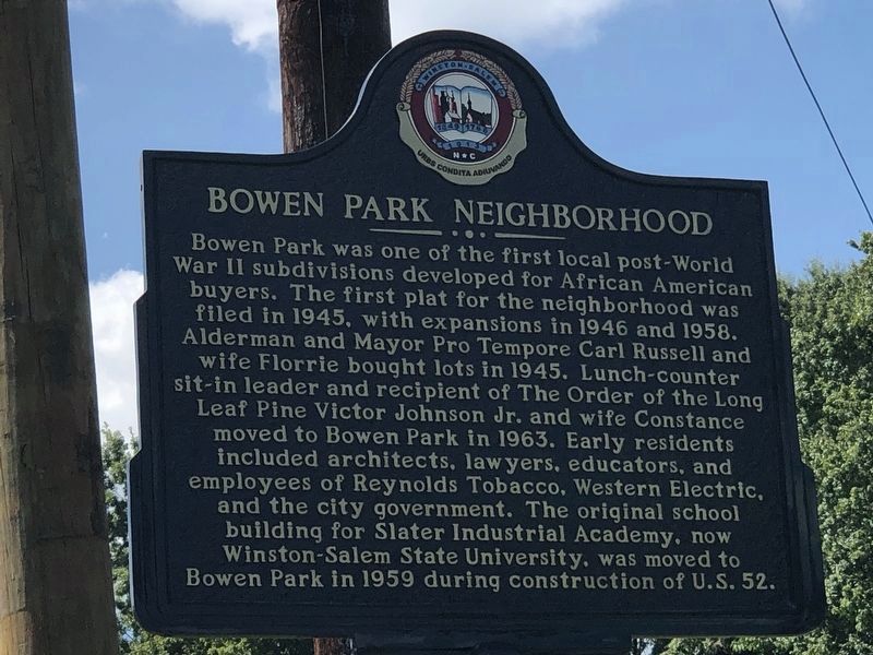 Bowen Park Neighborhood Marker. Click for more information. Bowen Park Neighborhood Marker image. Click for more information.