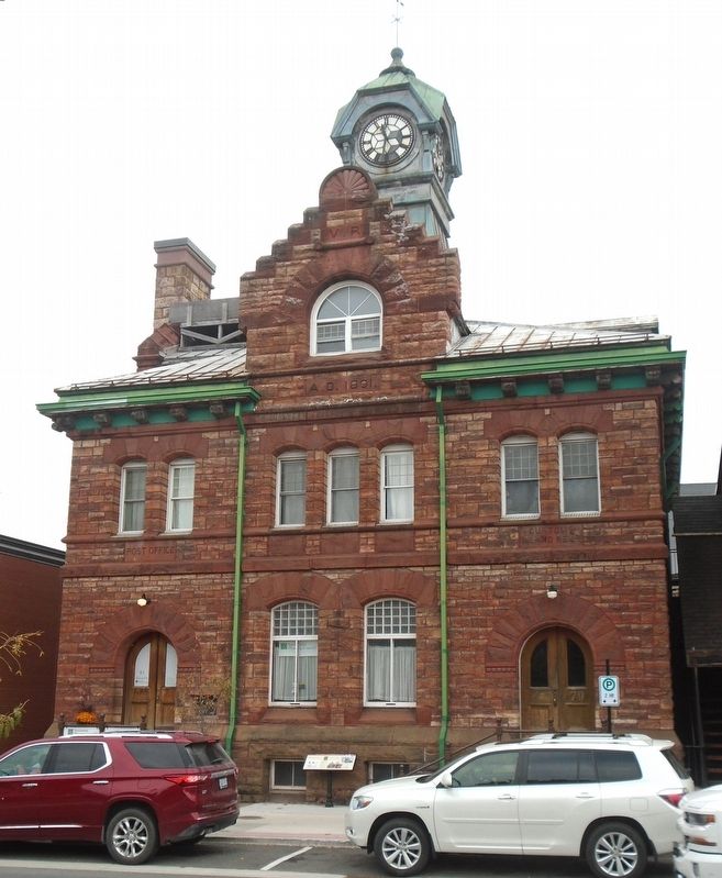 Post Office and Federal Building, and Marker image. Click for full size.