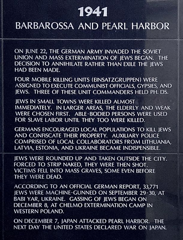 1941 Marker. Click for full size. 1941 Marker image. Click for full size.