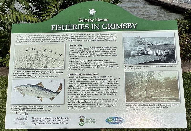 Fisheries in Grimsby Marker image. Click for full size.