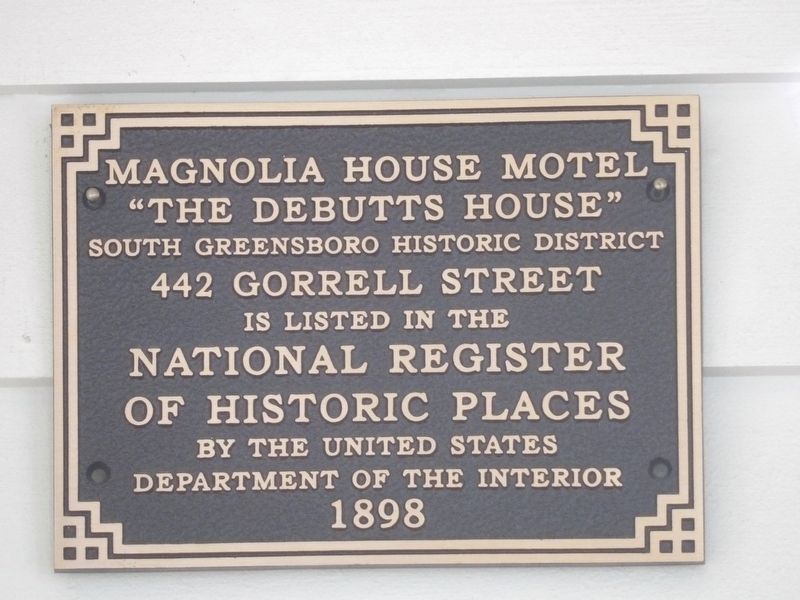 Magnolia House Motel Marker image. Click for full size.