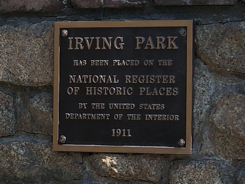Irving Park Marker. Click for full size. Irving Park Marker image. Click for full size.