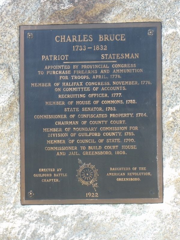 Charles Bruce Marker image. Click for full size.