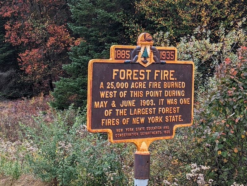 1885 Forest Fire 1935 Marker image. Click for full size.