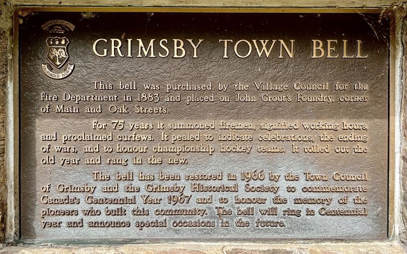 Grimsby Town Bell Marker image. Click for full size.