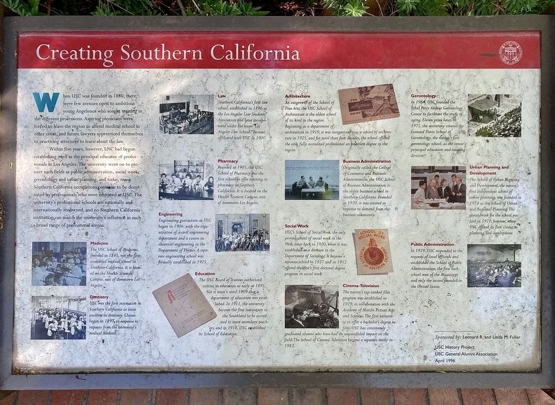 Creating Southern California Marker image. Click for full size.