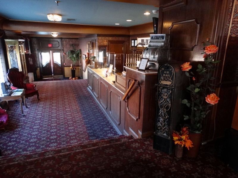Mizpah Hotel check-in counter image. Click for full size.