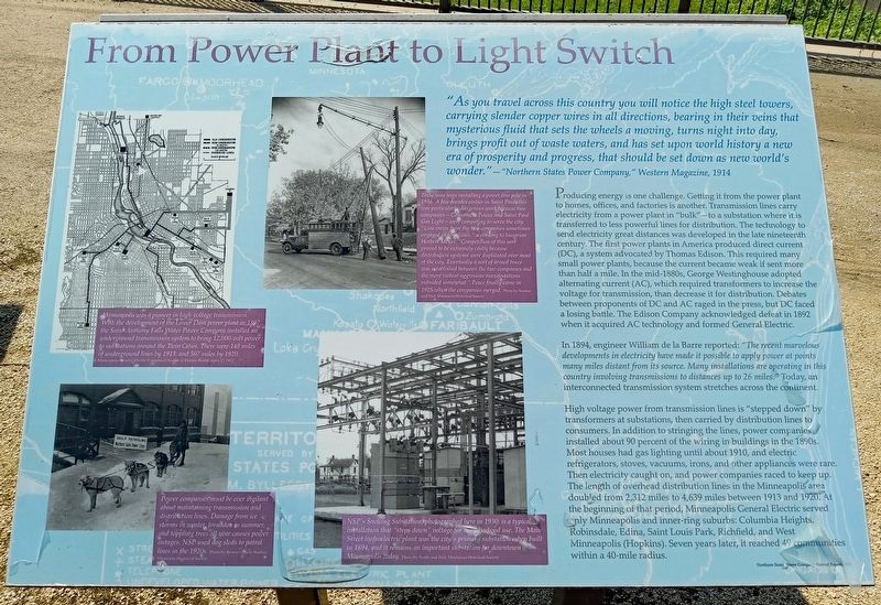 From Power Plant to Light Switch Marker image. Click for full size.