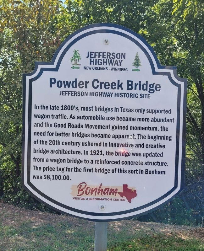 Powder Creek Bridge Marker image. Click for full size.