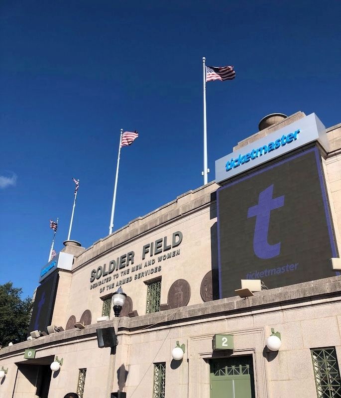South end of Soldier Field. Click for full size. South end of Soldier Field image. Click for full size.