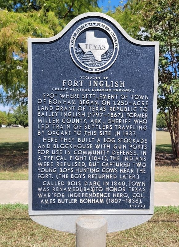 Vicinity of Fort Inglish Marker image. Click for full size.
