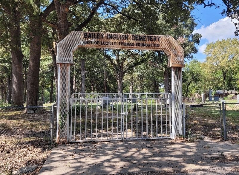 The east entrance to the Inglish Cemetery. Click for full size. The east entrance to the Inglish Cemetery image. Click for full size.