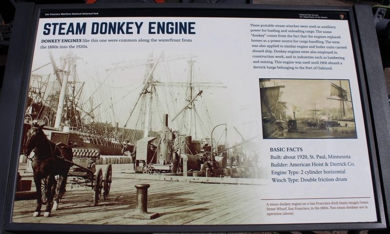 Steam Donkey Engine Marker image. Click for full size.