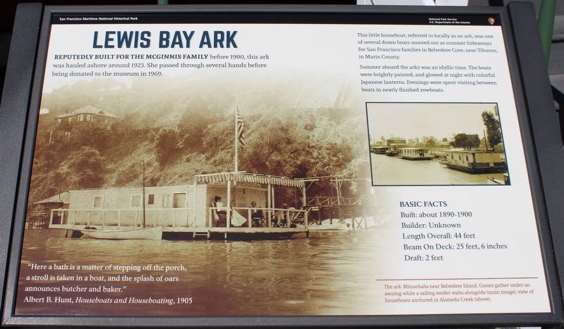 Lewis Bay Ark Marker image. Click for full size.