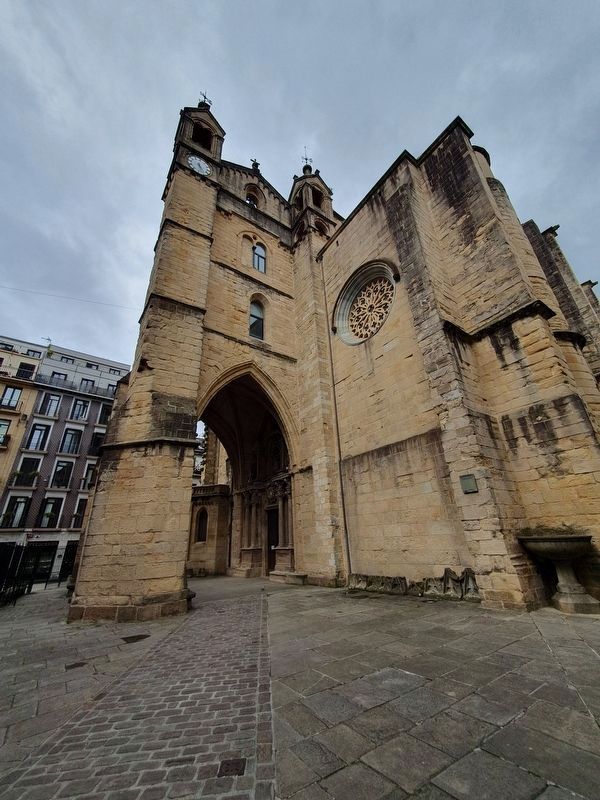 San Vicente Church from near the marker. Click for full size. San Vicente Church from near the marker image. Click for full size.