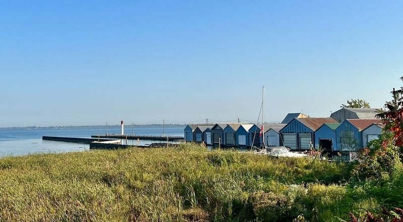 Boat Houses on Long Point Bay. Click for full size. Boat Houses on Long Point Bay image. Click for full size.
