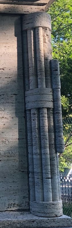 Balbo Monument Fasces. Click for full size. Balbo Monument Fasces image. Click for full size.