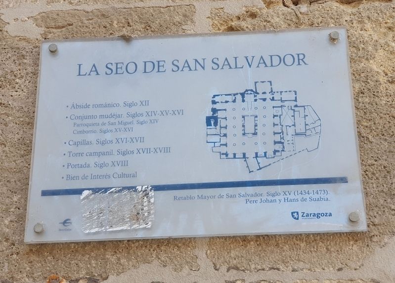 La Seo de San Salvador Marker. Click for full size. La Seo de San Salvador Marker image. Click for full size.
