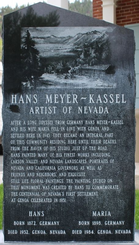 Hans Meyers–Kassel Marker. Click for full size. Hans Meyers–Kassel Marker image. Click for full size.