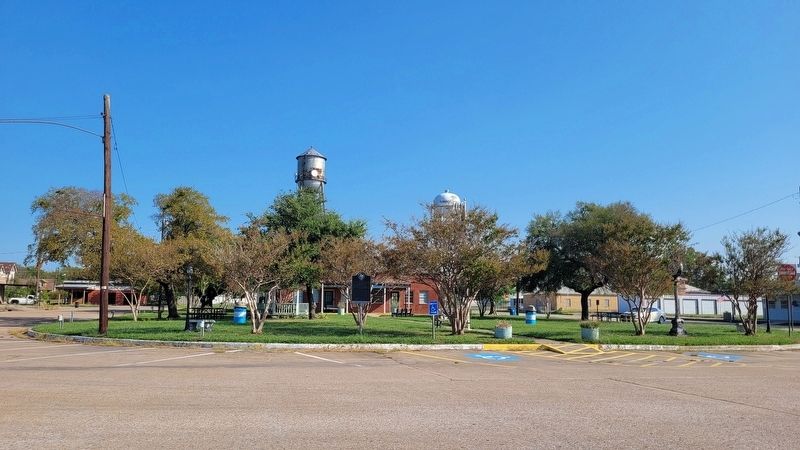 The view of the Ladonia Marker from the street. Click for full size. The view of the Ladonia Marker from the street image. Click for full size.