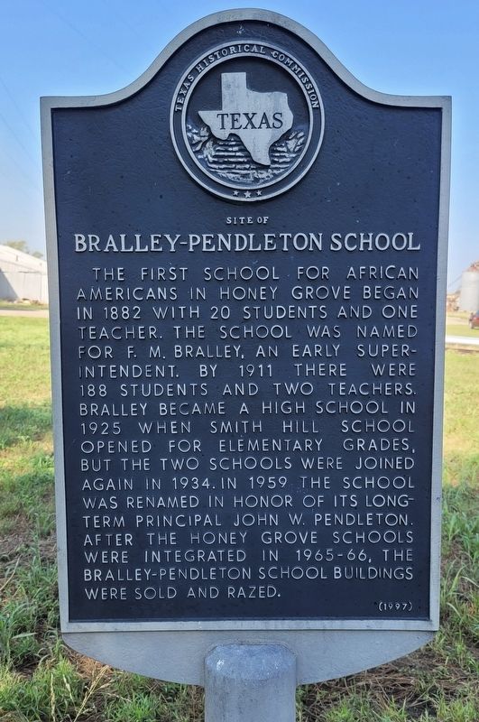 Site of Bralley-Pendleton School Marker image. Click for full size.