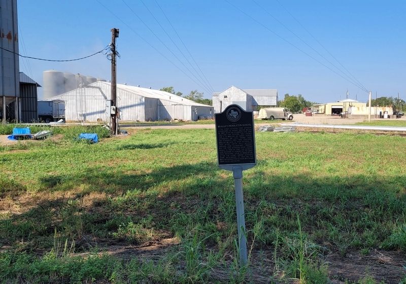Site of Bralley-Pendleton School Marker. Click for full size. Site of Bralley-Pendleton School Marker image. Click for full size.