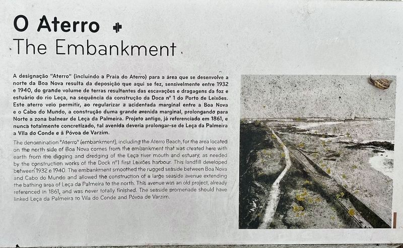 O Aterro / The Embankment Marker image. Click for full size.