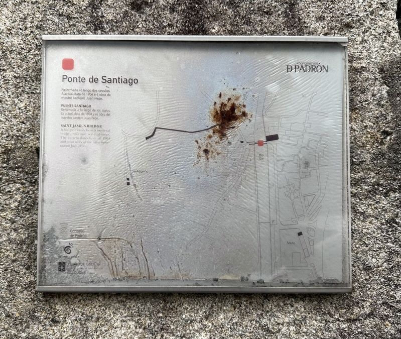 Ponte de Santiago / Puente Santiago / Saint Jame�s Bridge Marker image. Click for full size.