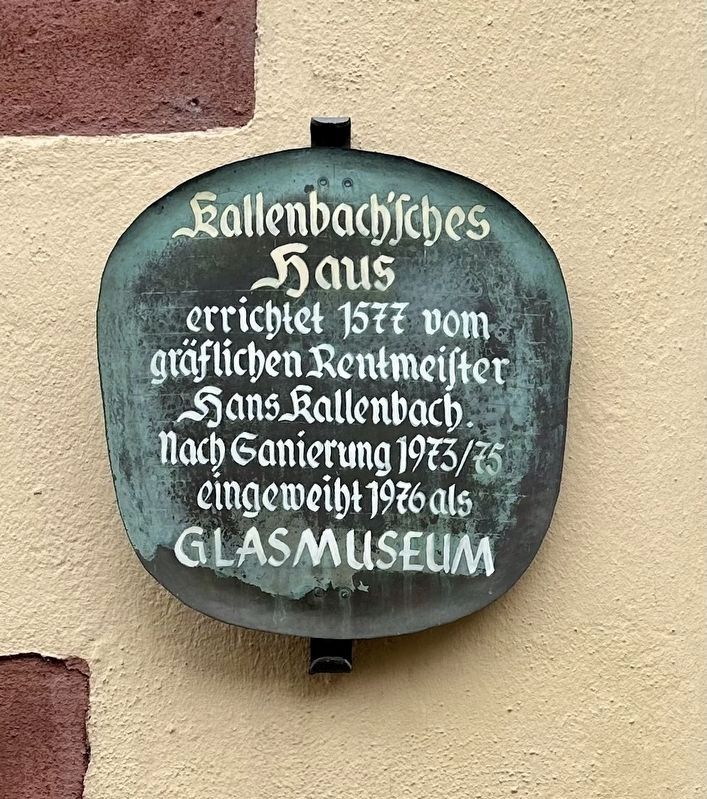 Kallenbach’sches Haus / Kallenbach House Marker. Click for full size. Kallenbach’sches Haus / Kallenbach House Marker image. Click for full size.