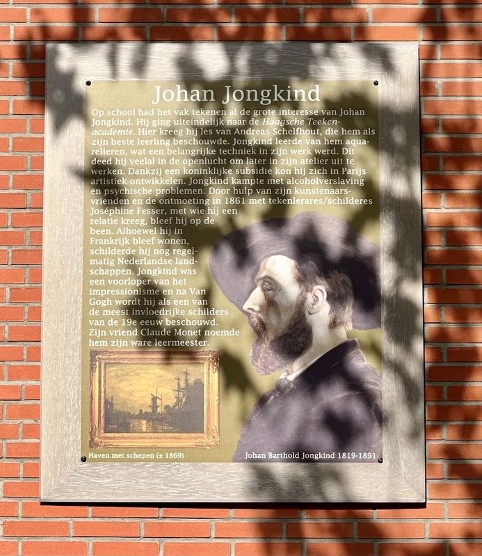 Johan Jongkind Marker. Click for full size. Johan Jongkind Marker image. Click for full size.