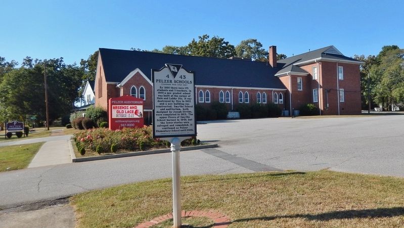Pelzer Schools Marker (<i>side 2</i>) image. Click for full size.