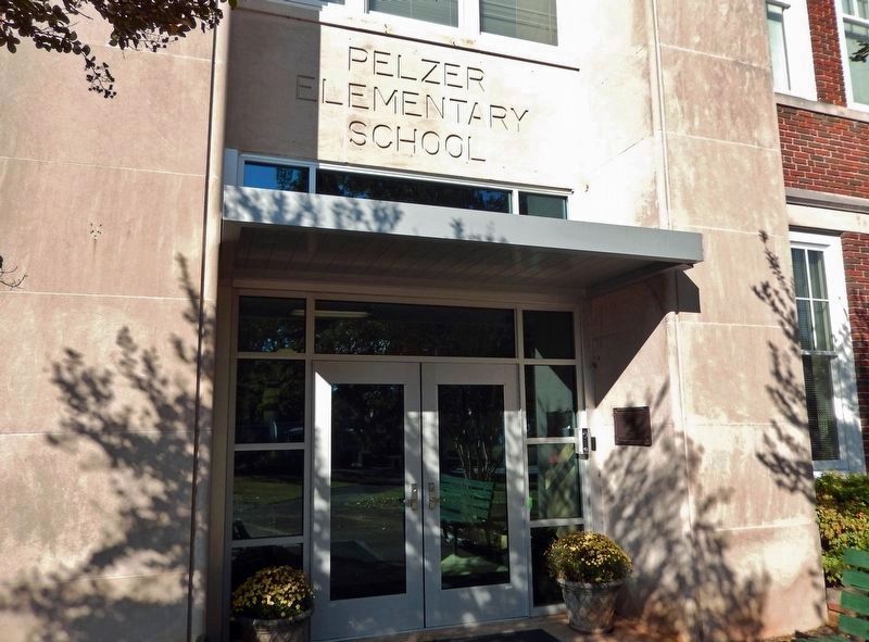 Pelzer Elementary School (<i>main entrance</i>) image. Click for full size.