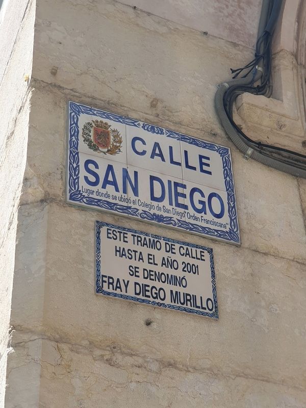 Calle San Diego Marker image. Click for full size.