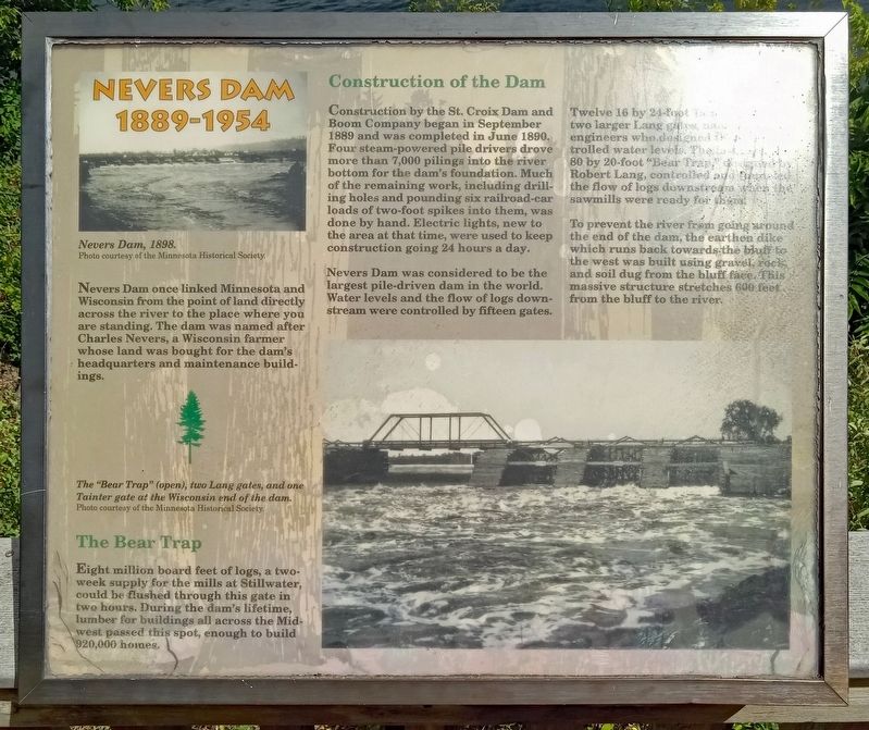 Nevers Dam Marker image. Click for full size.