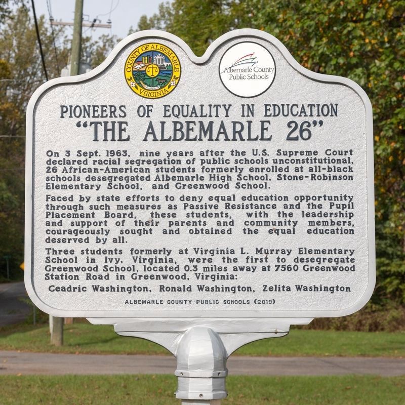 The Albemarle 26 Marker image. Click for full size.