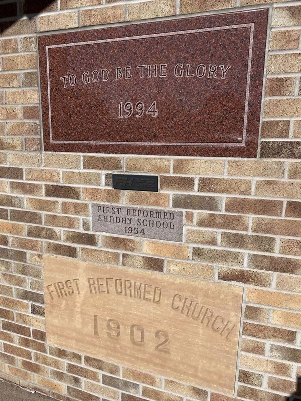 First Reformed Church Cornerstones image. Click for full size.