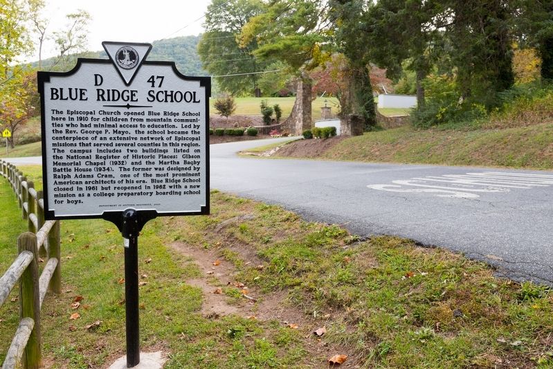 Blue Ridge School Marker image. Click for full size.