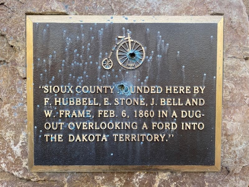 Sioux County Founded Here Marker image. Click for full size.