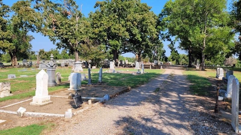 The view of the Samuel Augustus Erwin Marker in the cemetery image. Click for full size.